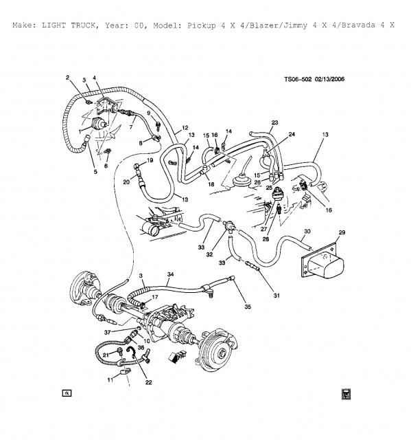 2000 Gmc jimmy vacuum hose diagram #4