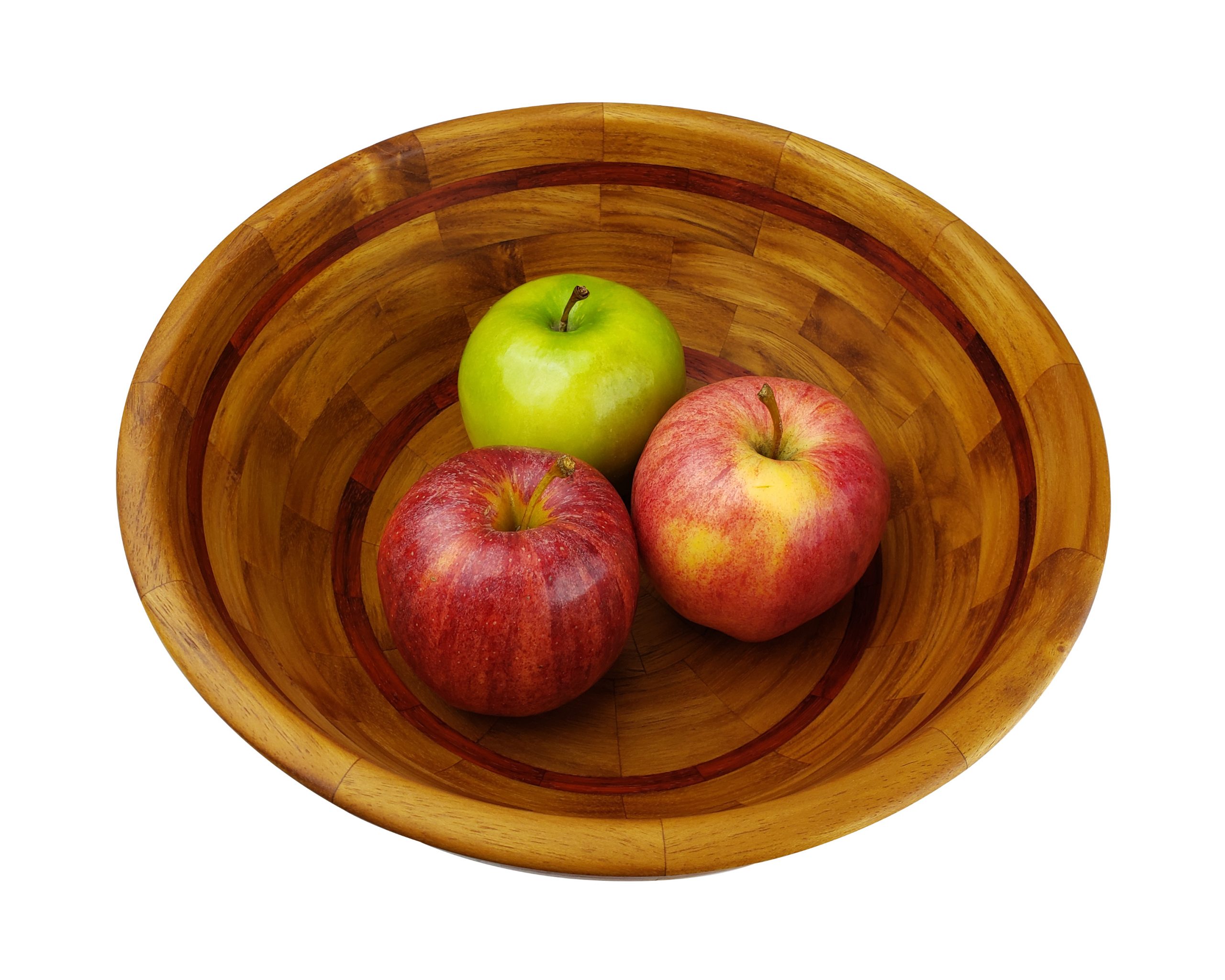 Segmented Teak Salad Bowl